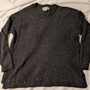 DKNY Jeans - Cotton Blend- Black Men's Sweater - Size L